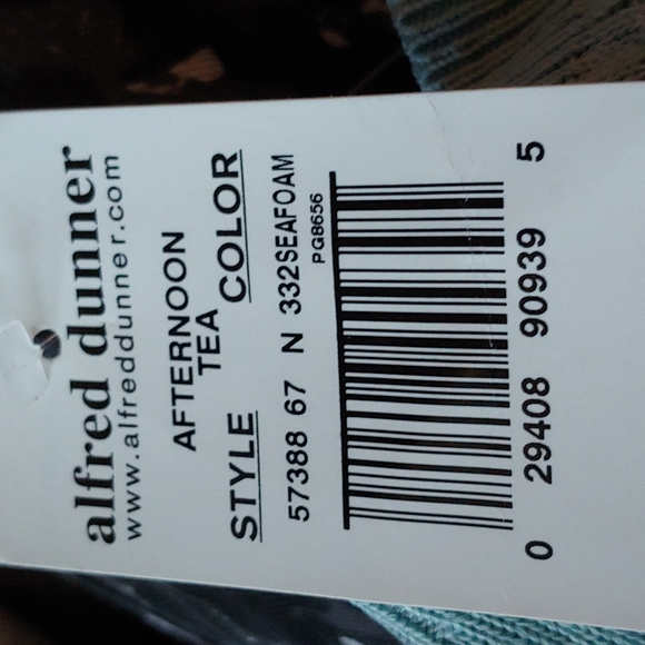 Large Alfred Dunner PL Seafoam SS SweaterTop NWT - Picture 5 of 6
